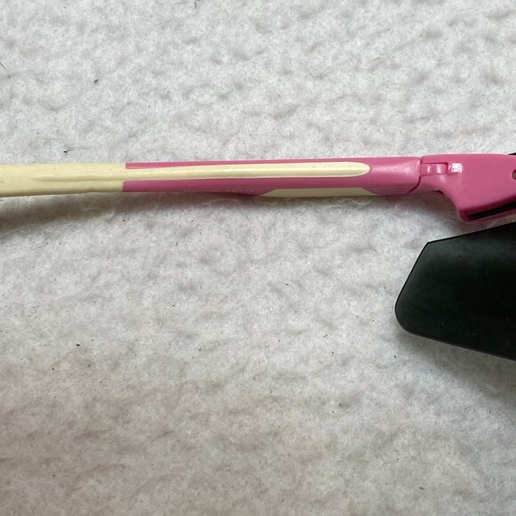 VINTAGE Bolle Microedge 10940 Sunglasses Pink / White Made In Italy - Picture 11 of 16